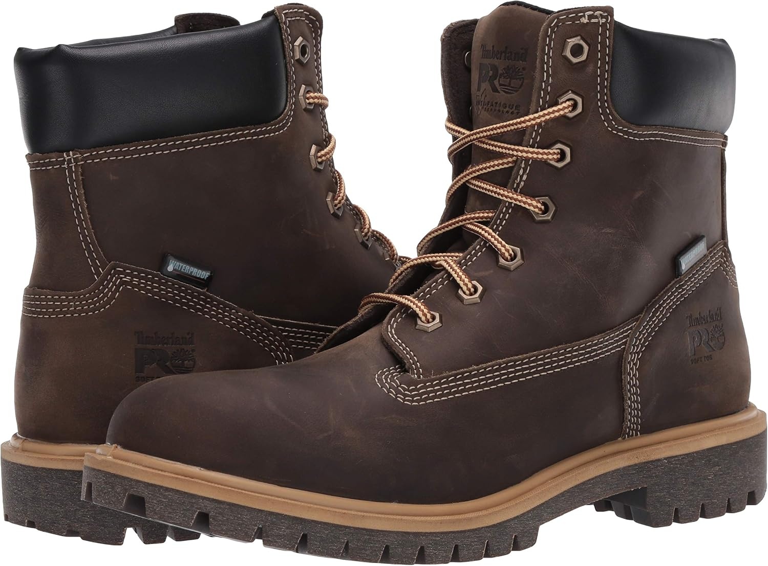 Timberland PRO Women’s Direct Attach 6 Inch Waterproof Insulated Soft Toe Boots(Turkish Coffee)
