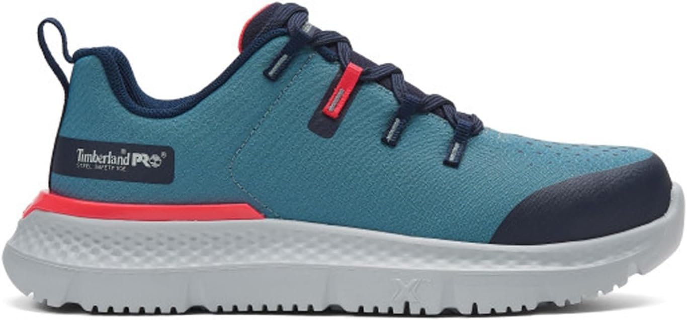 Timberland PRO Women’s Intercept Steel Safety Toe Industrial Athletic Work Shoes(Slate/Pink)
