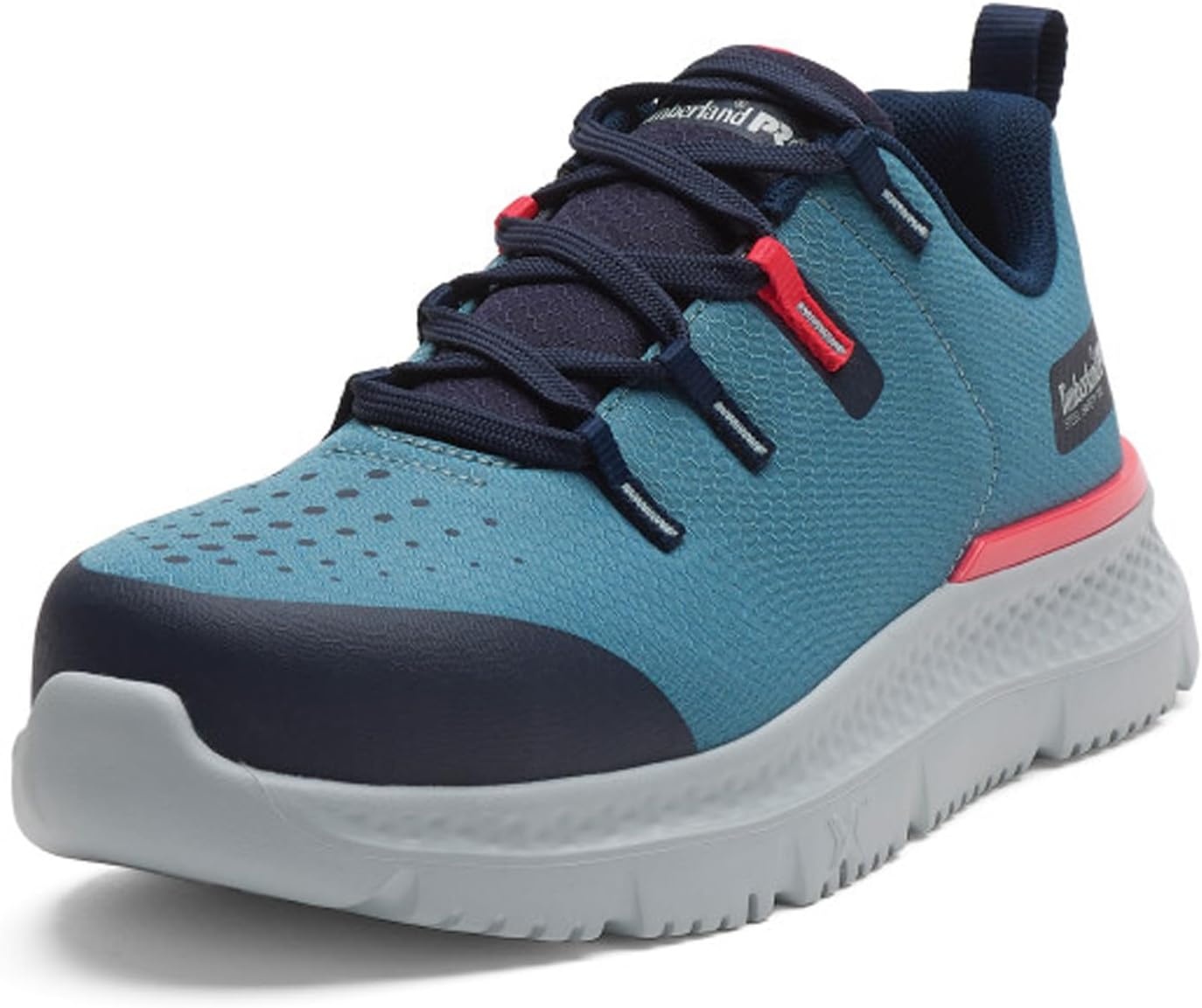 Timberland PRO Women’s Intercept Steel Safety Toe Industrial Athletic Work Shoes(Slate/Pink)