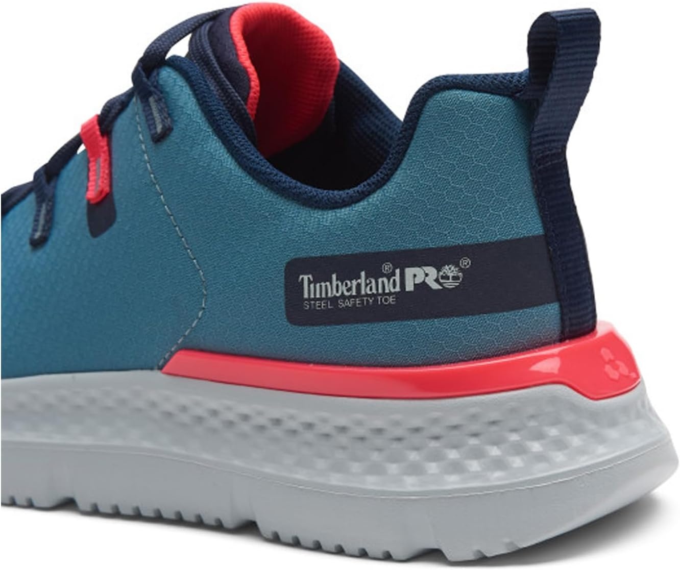 Timberland PRO Women’s Intercept Steel Safety Toe Industrial Athletic Work Shoes(Slate/Pink)