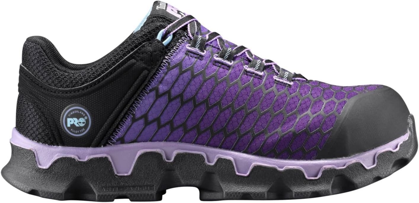 Timberland PRO Women’s Powertrain Sport Alloy Toe SD+ Industrial & Construction Shoe(Black/Purple V1)