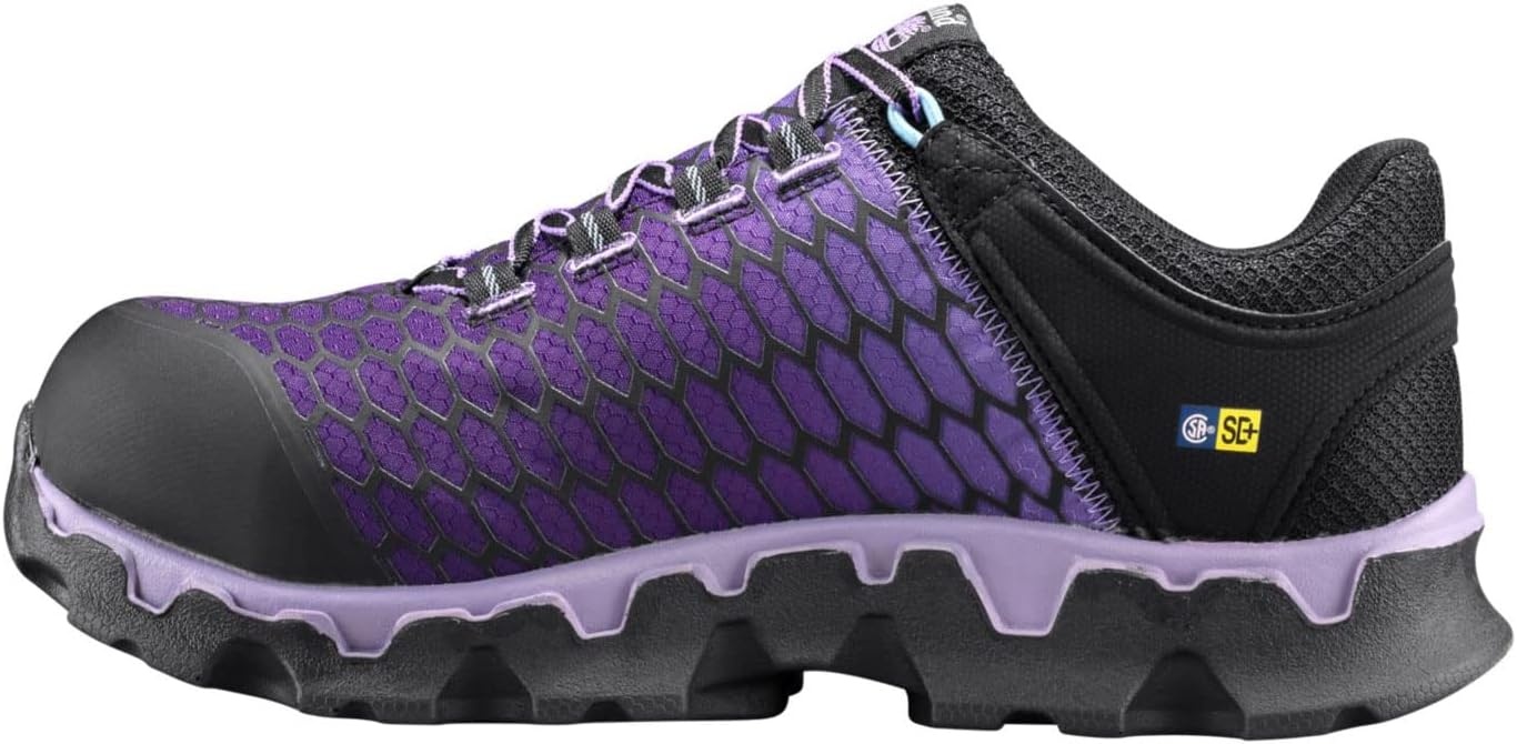 Timberland PRO Women’s Powertrain Sport Alloy Toe SD+ Industrial & Construction Shoe(Black/Purple V1)