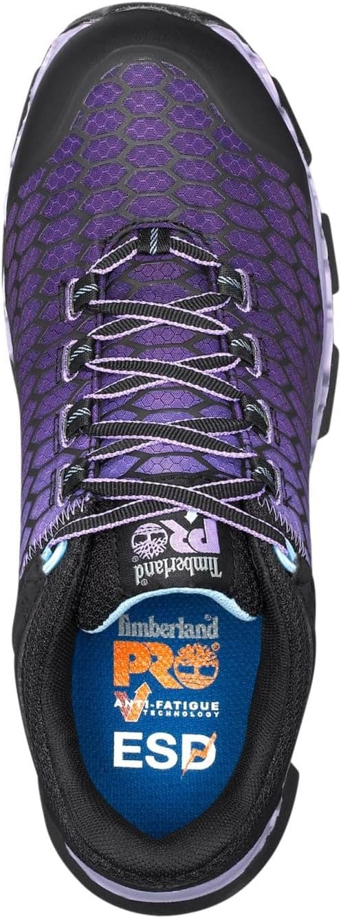 Timberland PRO Women’s Powertrain Sport Alloy Toe SD+ Industrial & Construction Shoe(Black/Purple V1)