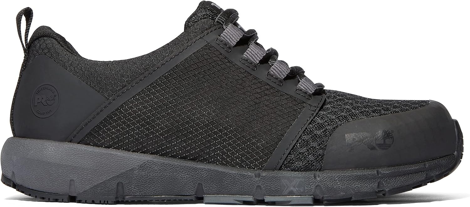 Timberland PRO Men’s Radius Composite Safety Toe Athletic Industrial Work Shoe(Black V1)
