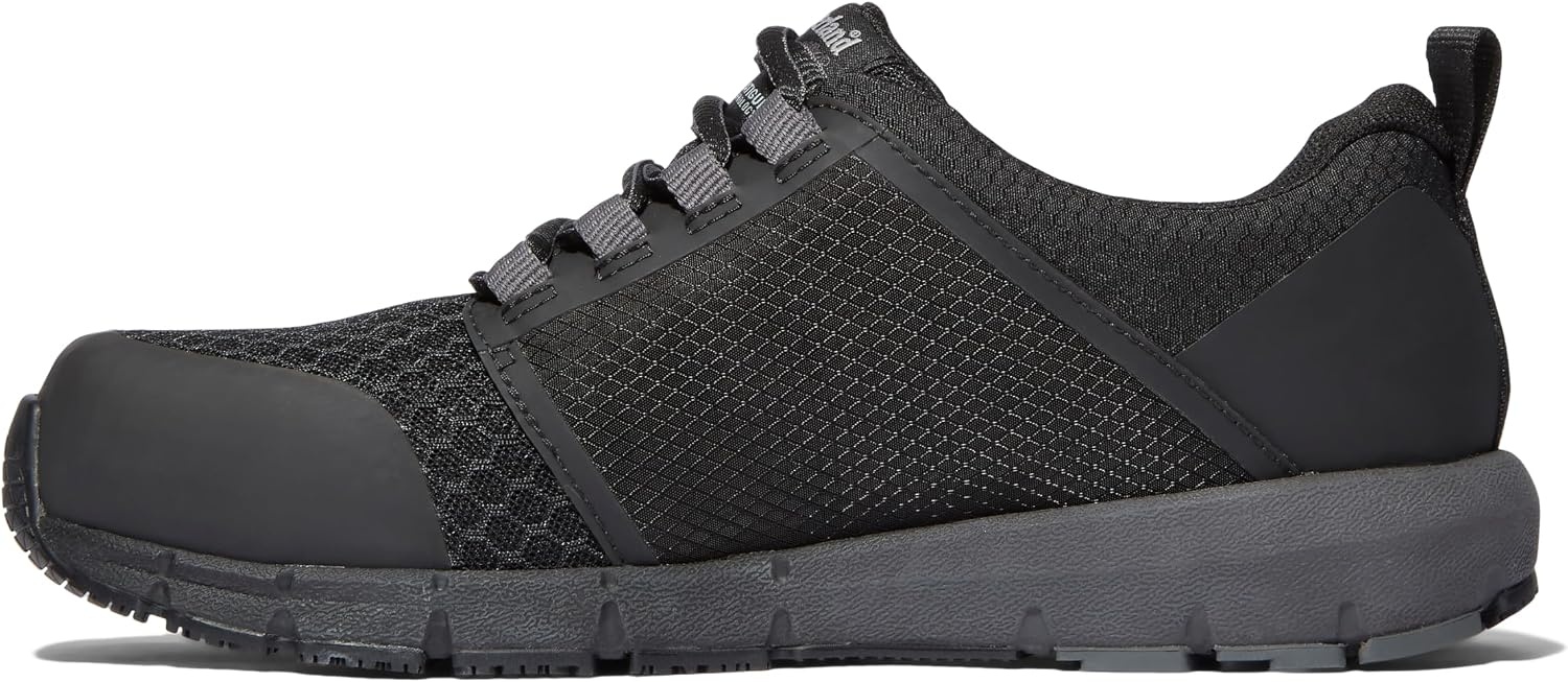 Timberland PRO Men’s Radius Composite Safety Toe Athletic Industrial Work Shoe(Black V1)