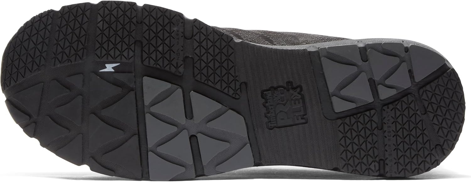 Timberland PRO Unisex-Adult Radius Composite Safety Toe Static Dissipative Industrial Athletic Work Shoe(Black/Grey)