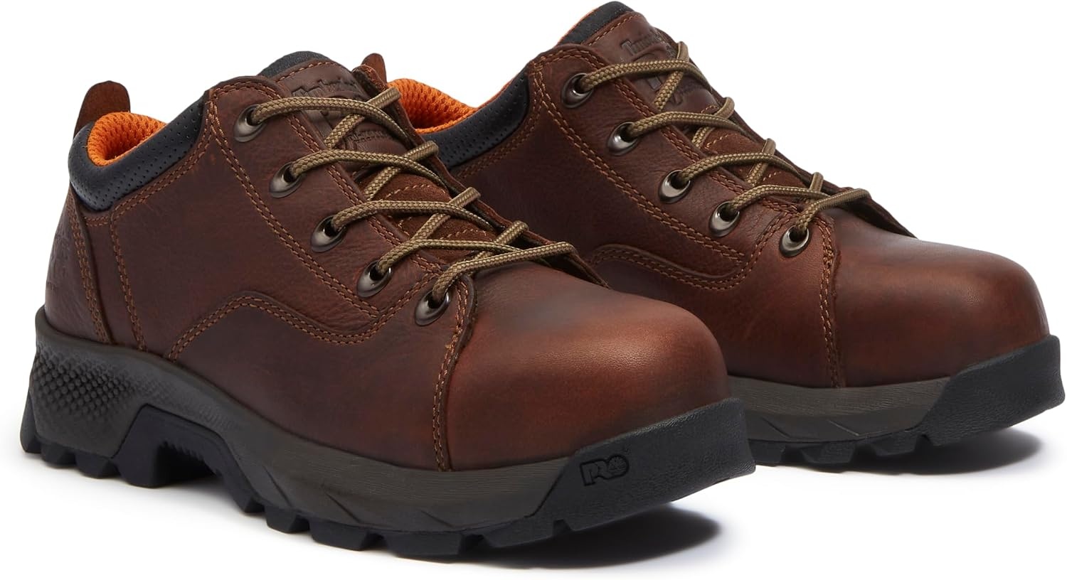 Timberland PRO Titan Ev Oxford Composite Safety Toe Industrial Work Shoes(Medium Brown Full Grain)