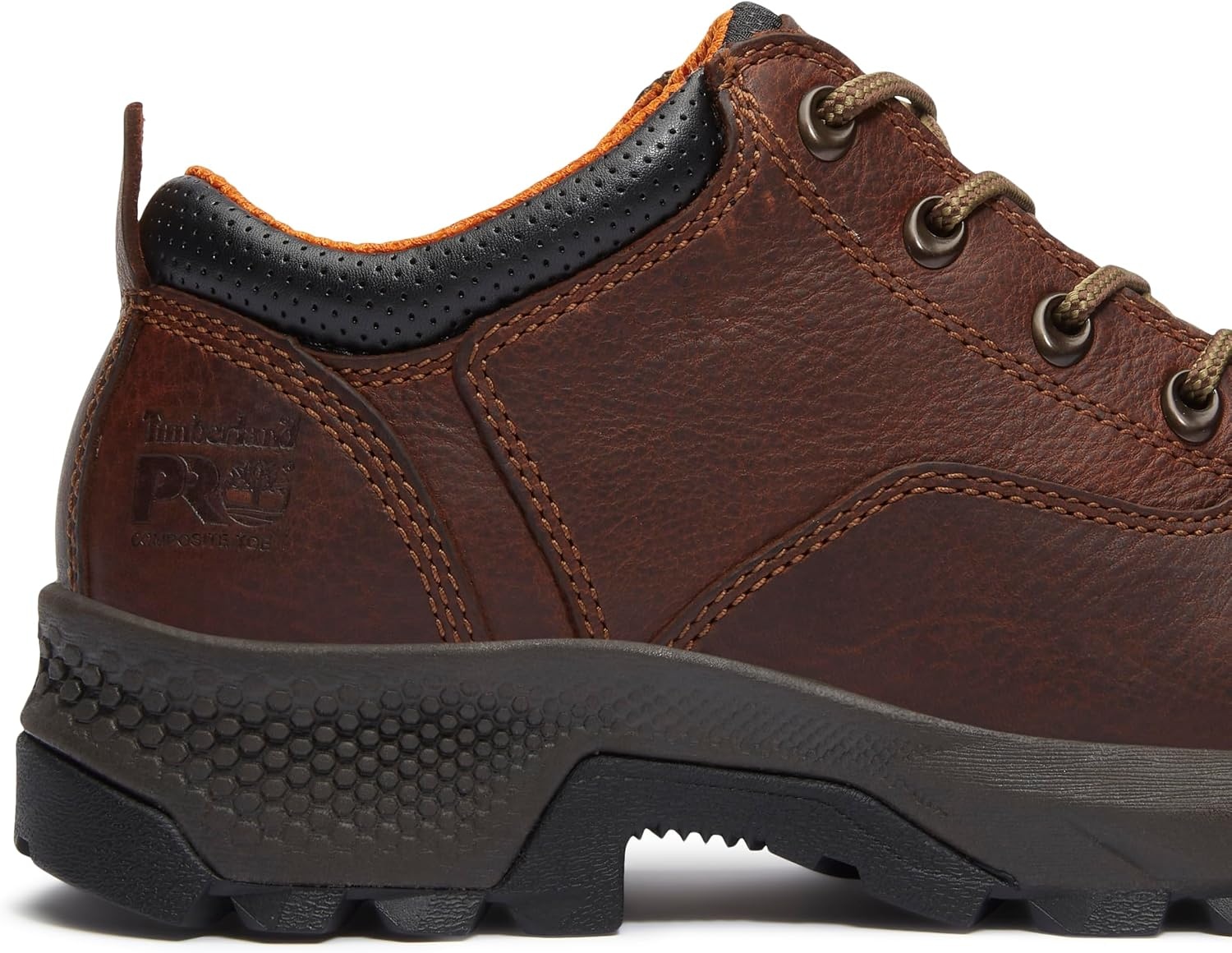 Timberland PRO Titan Ev Oxford Composite Safety Toe Industrial Work Shoes(Medium Brown Full Grain)