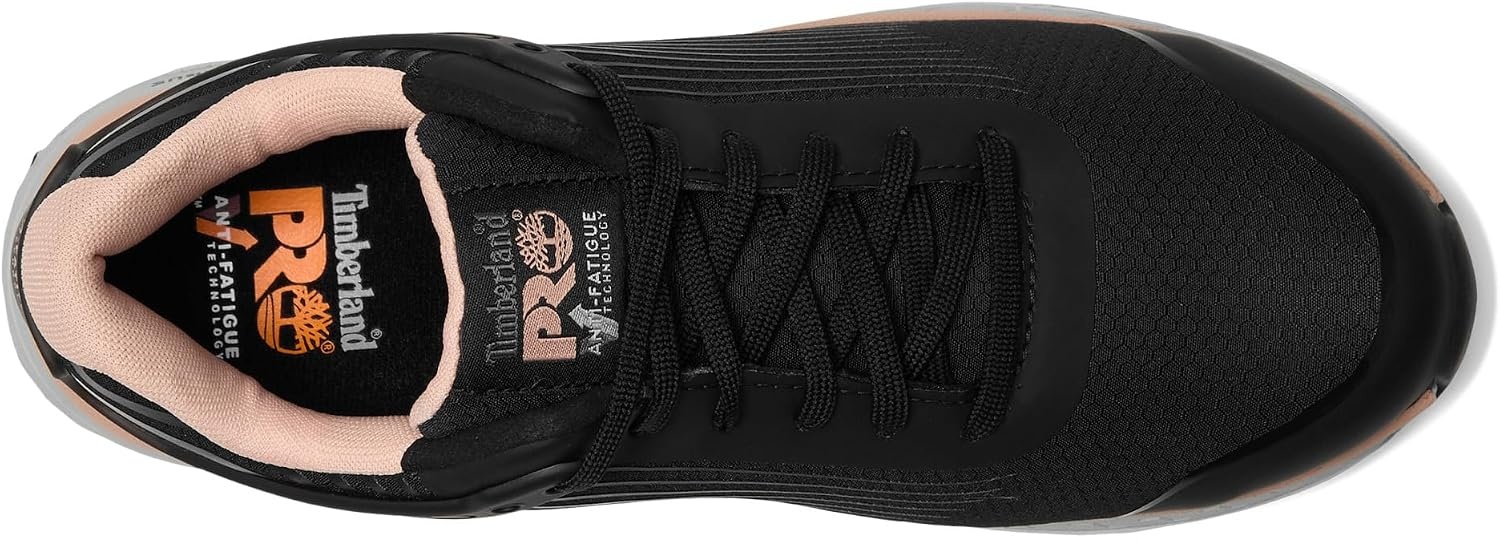 Timberland PRO Women’s Drivetrain Composite Safety Toe Work Shoes(Black/Pink 1)