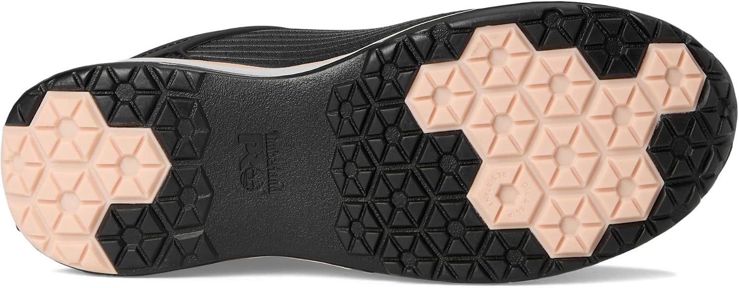 Timberland PRO Women’s Drivetrain Composite Safety Toe Work Shoes(Black/Pink 1)