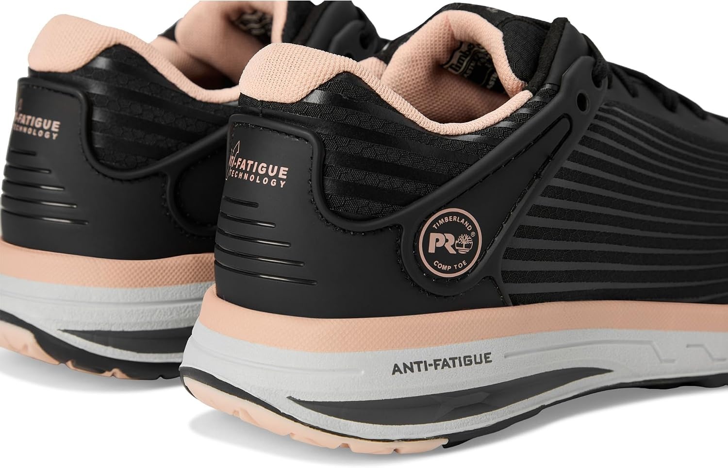 Timberland PRO Women’s Drivetrain Composite Safety Toe Work Shoes(Black/Pink 1)