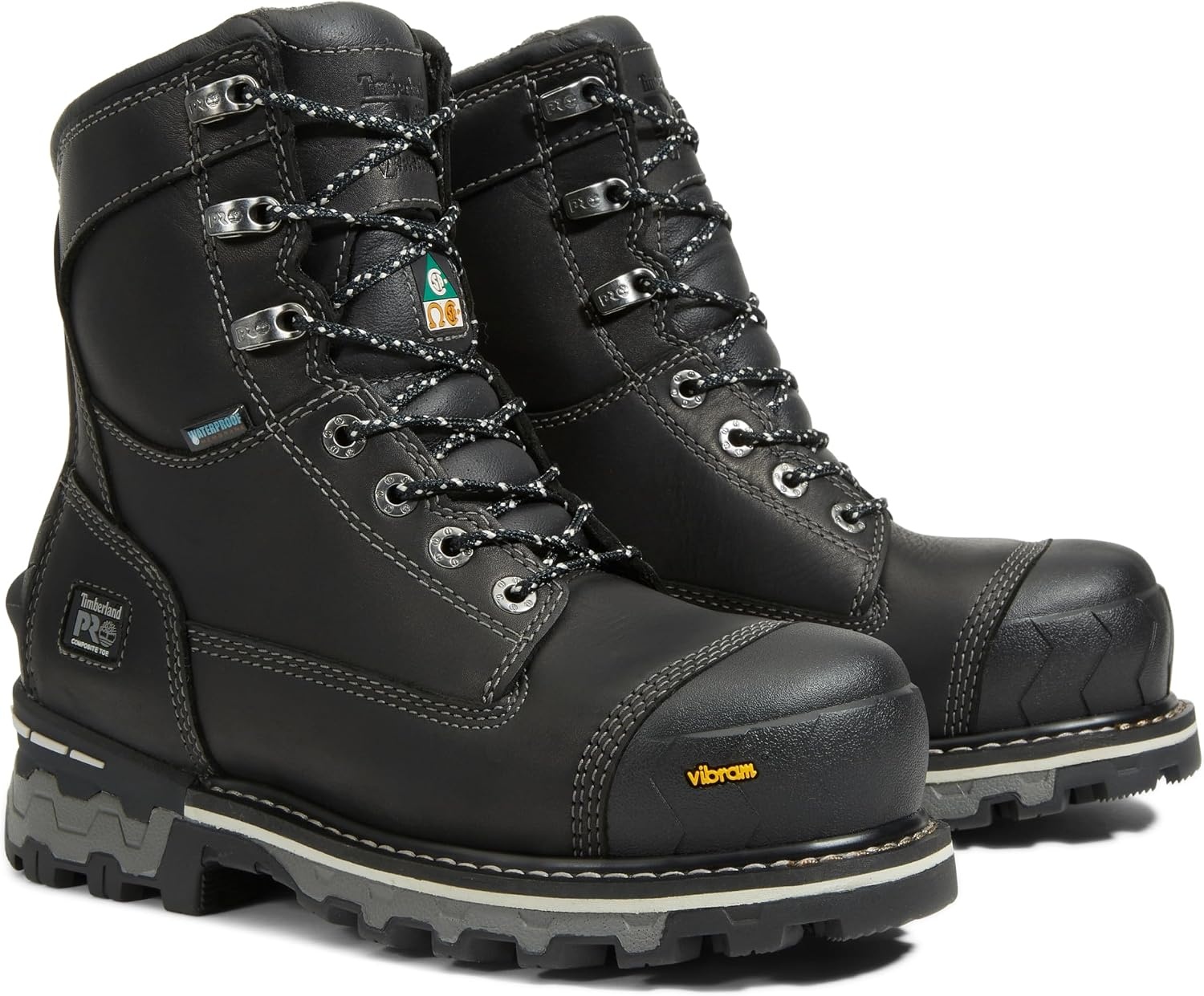 Timberland PRO Boondock 8″ Composite Safety Toe Waterproof(Black)