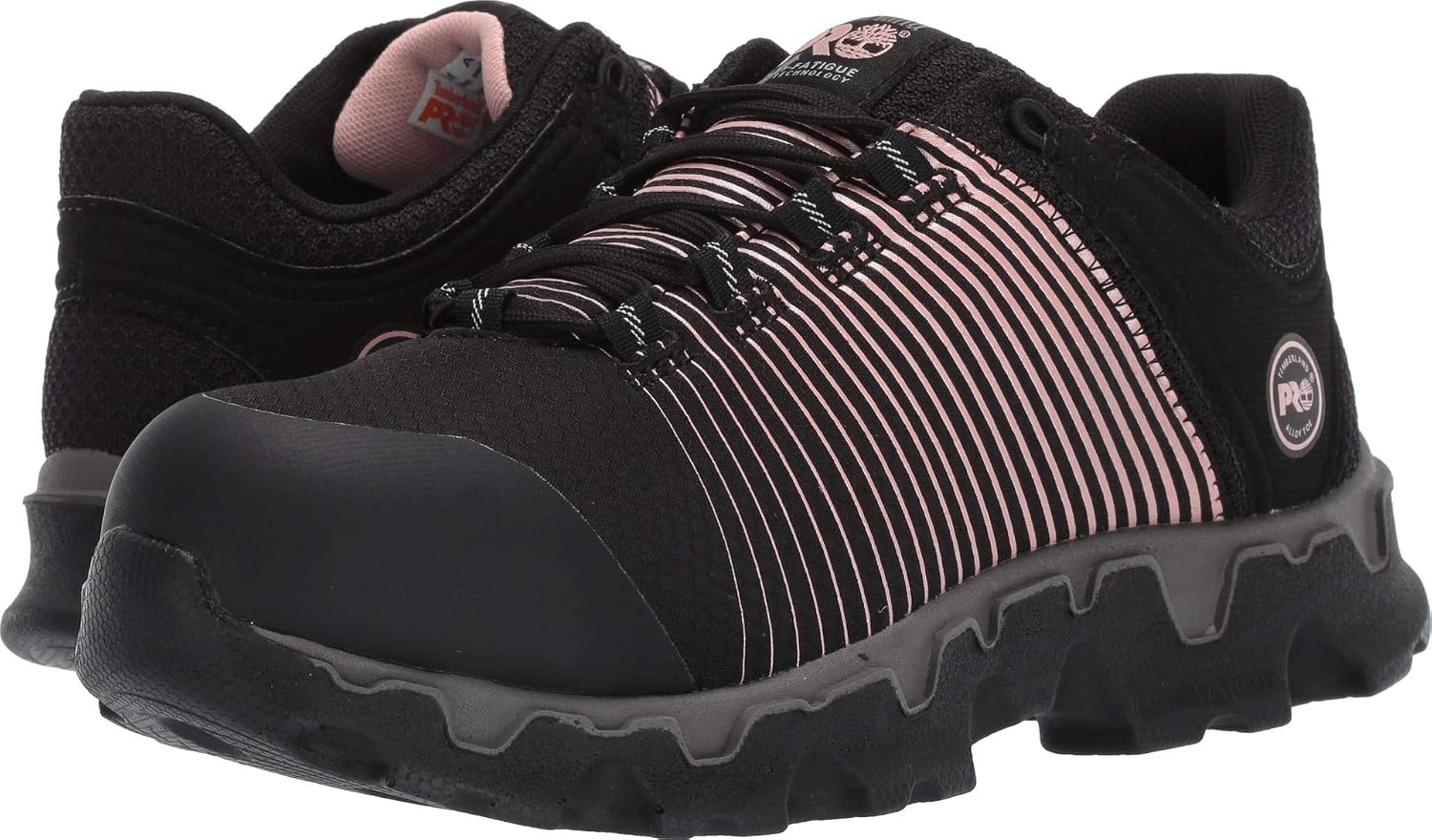 Timberland PRO Women’s Powertrain Sport Alloy Toe SD+ Industrial & Construction Shoe(Black  Rose Gold)