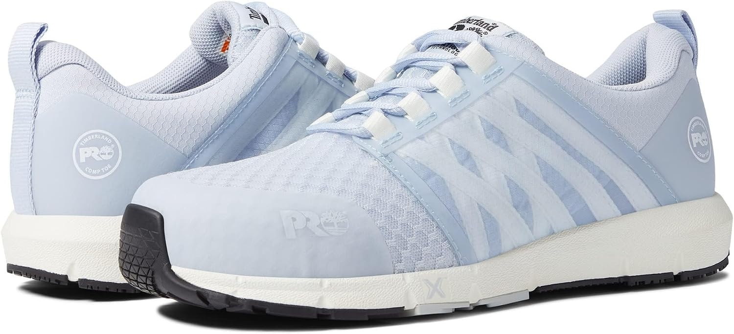 Timberland PRO Men’s Radius Composite Safety Toe Athletic Industrial Work Shoe(Blue/White)