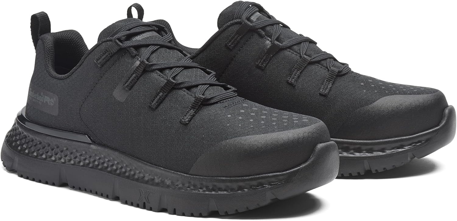 Timberland PRO Women’s Intercept Steel Safety Toe Industrial Athletic Work Shoes(Black)