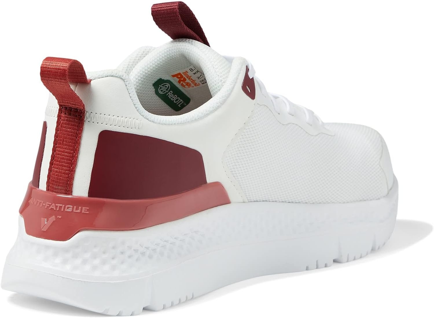 Timberland PRO Men’s Setra Low Comp Toe Work Shoes(Cream/Cranberry)