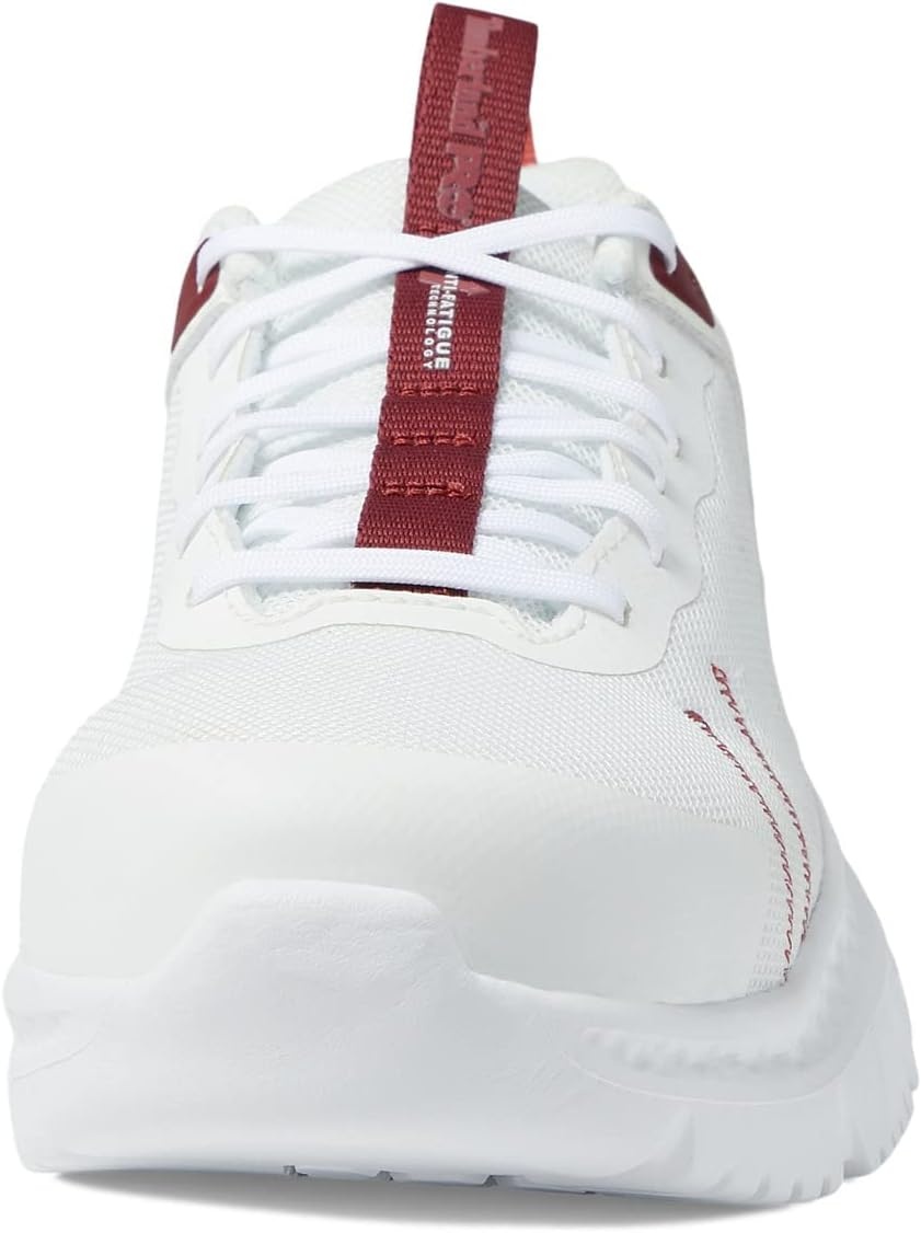 Timberland PRO Men’s Setra Low Comp Toe Work Shoes(Cream/Cranberry)