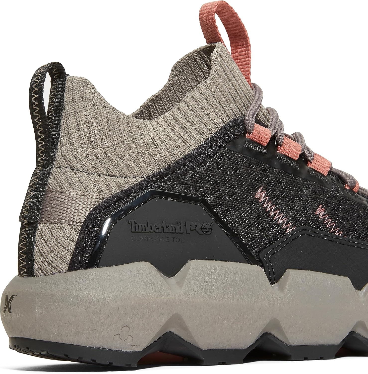 Timberland PRO Women’s Morphix Chukka Composite Safety Toe Boots(Black/Rose)