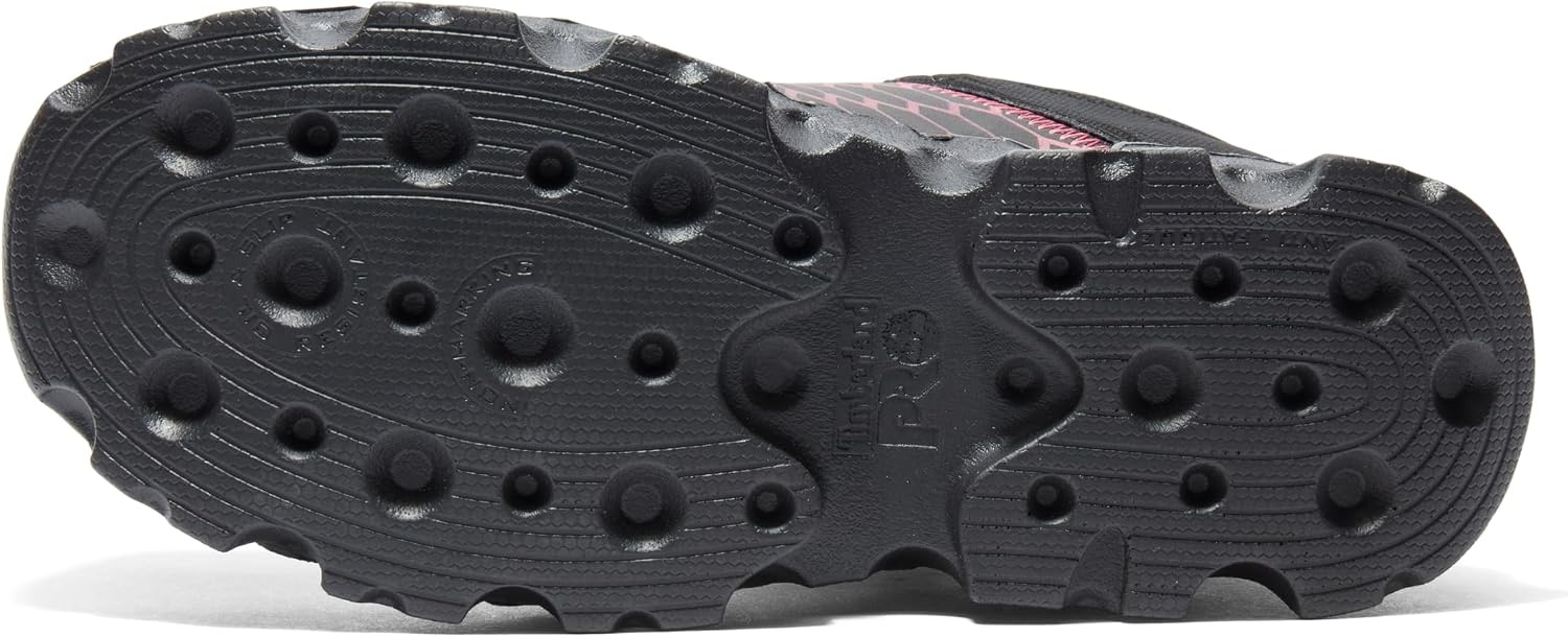 Timberland PRO Women’s Powertrain Sport Alloy Toe SD+ Industrial & Construction Shoe(Black/Pink-2024 New)