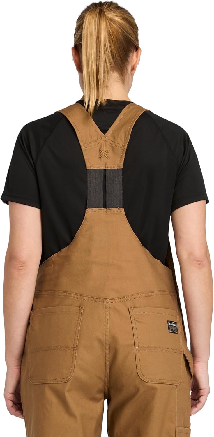 Timberland PRO Women’s Gritflex Canvas Bib Overalls(Dark Wheat)