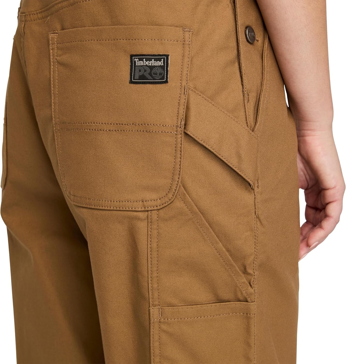 Timberland PRO Women’s Gritflex Canvas Bib Overalls(Dark Wheat)