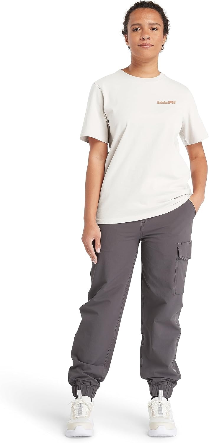 Timberland PRO Women’s Core Short Sleeve T-Shirt(Vintage White)