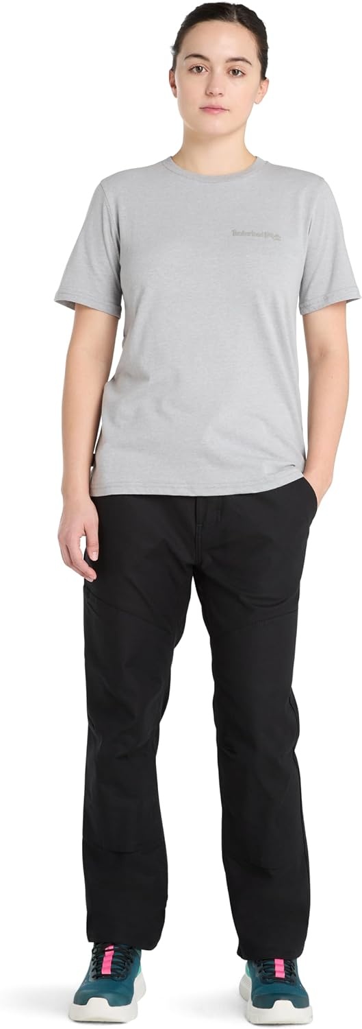 Timberland PRO Women’s Cotton Core Short-Sleeve T-Shirt,(Medium Grey Heather)
