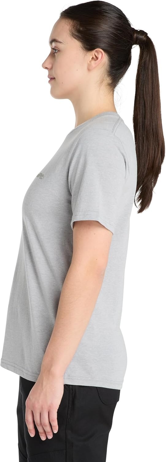 Timberland PRO Women’s Cotton Core Short-Sleeve T-Shirt,(Medium Grey Heather)