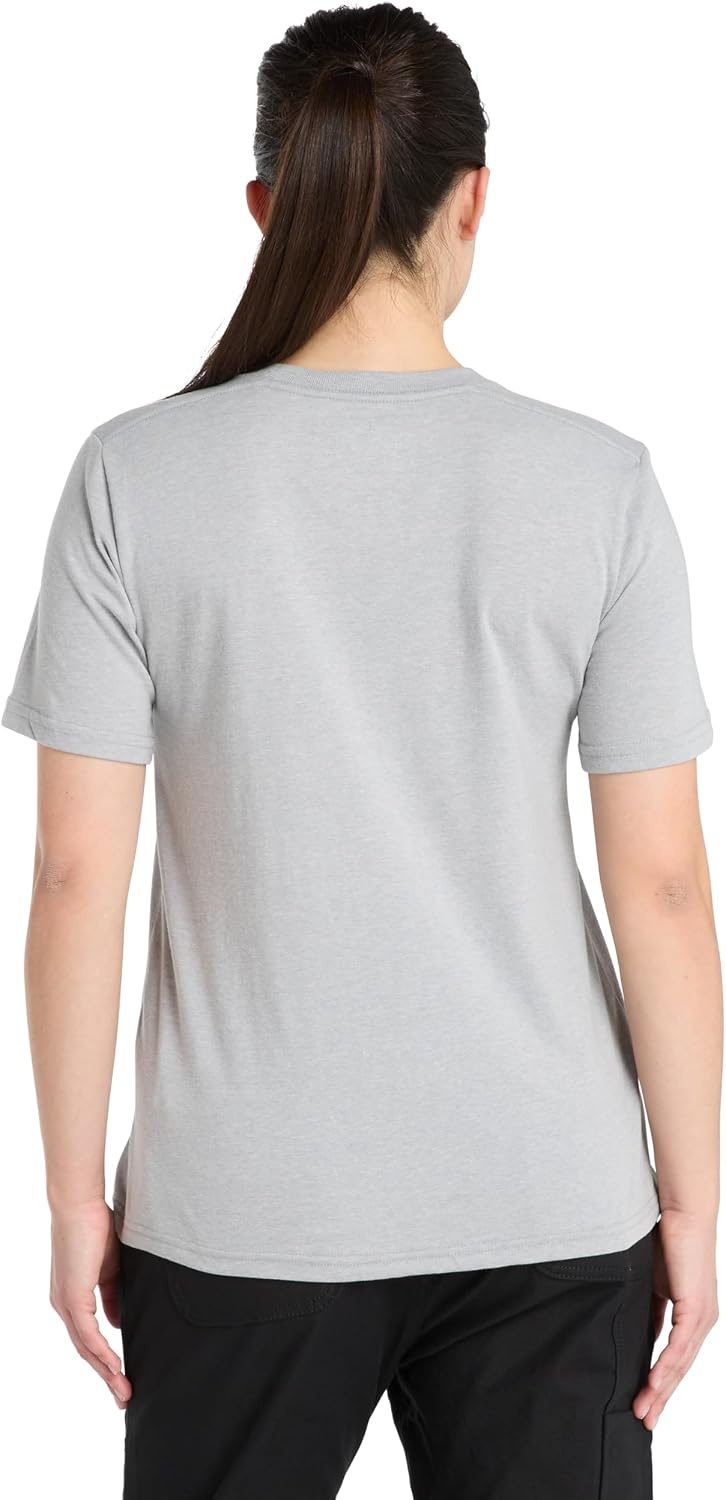 Timberland PRO Women’s Cotton Core Short-Sleeve T-Shirt,(Medium Grey Heather)
