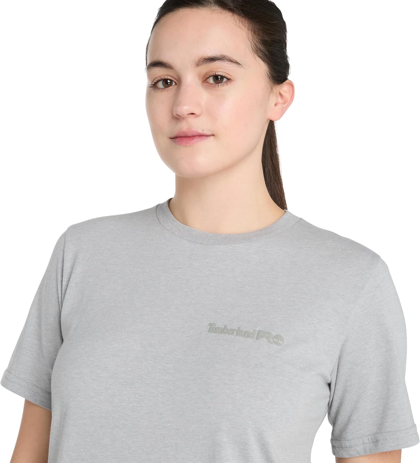 Timberland PRO Women’s Cotton Core Short-Sleeve T-Shirt,(Medium Grey Heather)