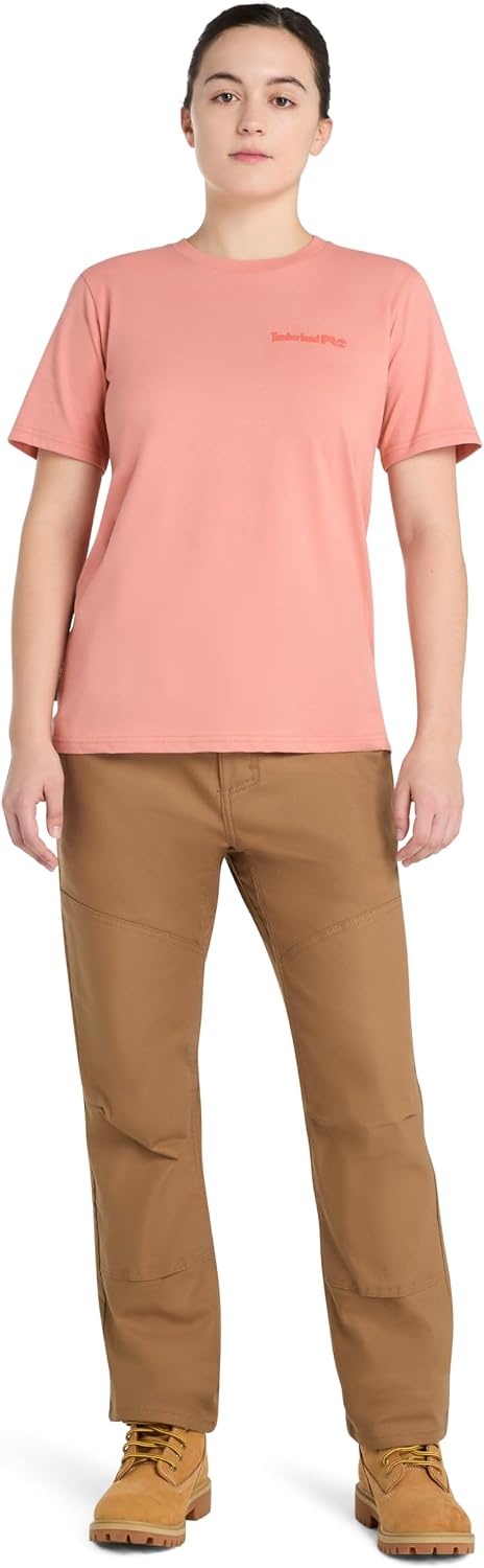 Timberland PRO Women’s Cotton Core Short-Sleeve T-Shirt,(Terra Cotta)