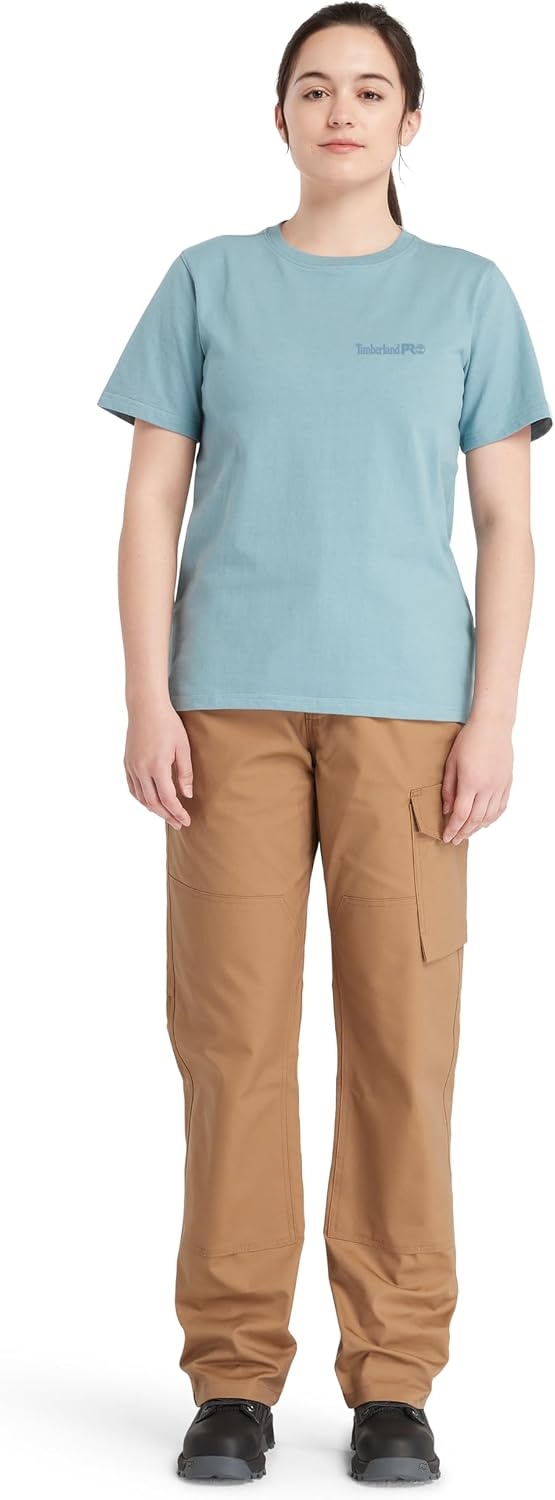 Timberland PRO Women’s Core Short Sleeve T-Shirt(Smoke Blue)