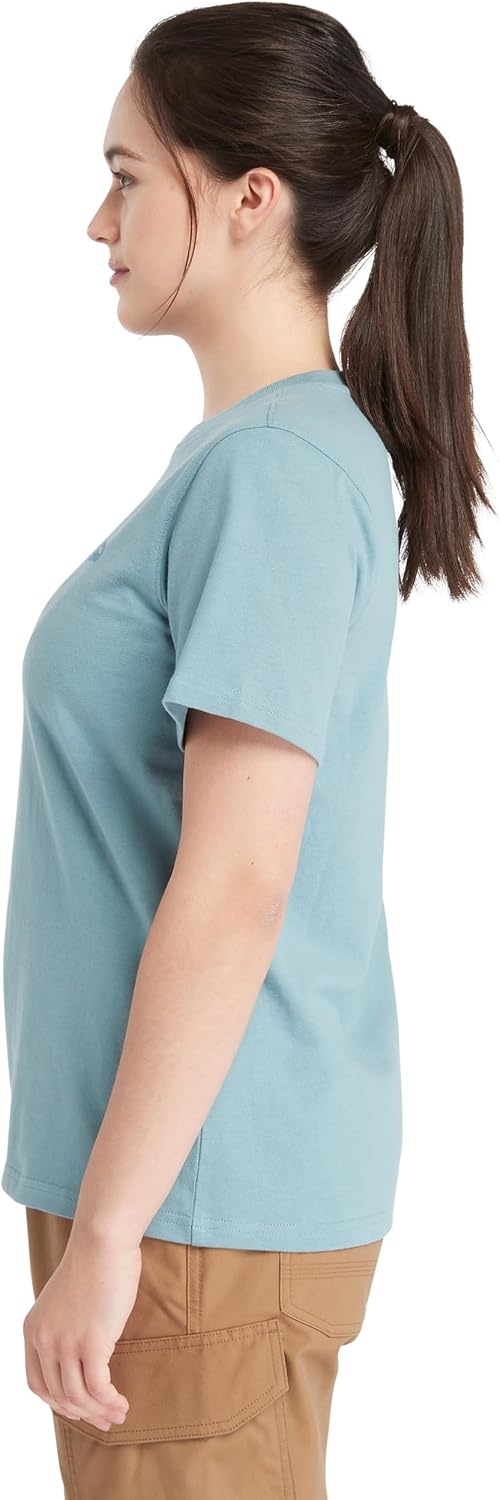 Timberland PRO Women’s Core Short Sleeve T-Shirt(Smoke Blue)