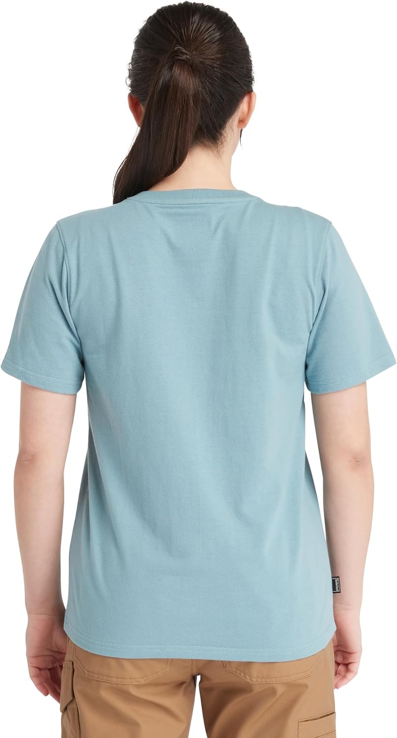 Timberland PRO Women’s Core Short Sleeve T-Shirt(Smoke Blue)