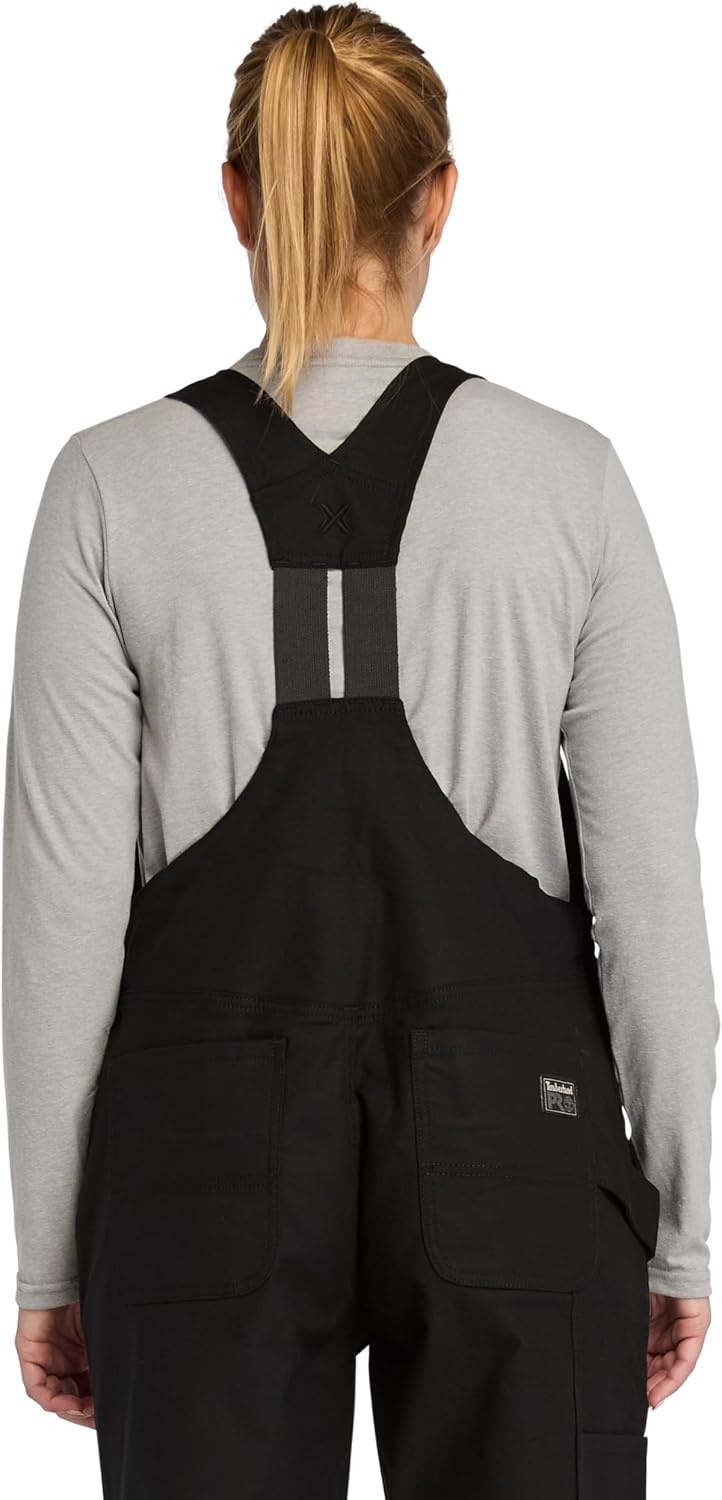 Timberland PRO Women’s Gritflex Canvas Bib Overalls(Black)